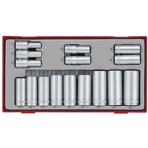 Teng Tools 3/8" Socket Set 12 pt (16 pcs)