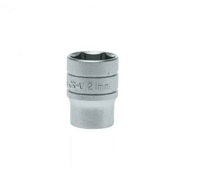 Teng Tools 1/2" Drive 21mm Standard Socket, 6-Point