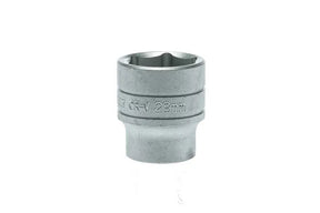 Teng Tools 1/2" Drive 28mm Standard Socket - 6-Point, Satin Finish