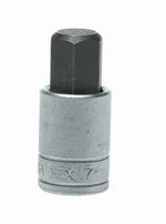 Teng Tools 1/2" Drive Bit Socket, Hex Bit, 17mm