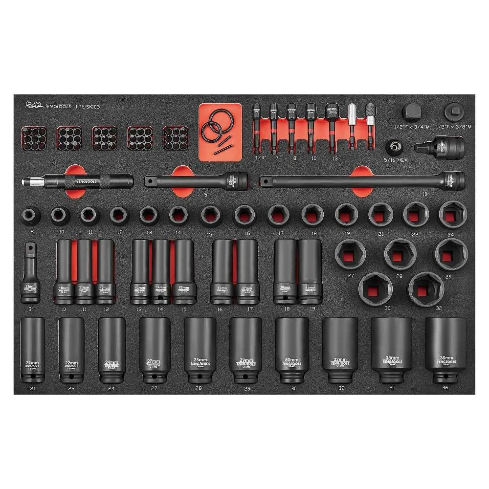 Teng Tools 26″ Foam Series Stack Tool Kit Limited Edition - 741 Piece