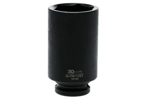Teng Tools 30mm Deep Impact Socket Hexagon 6 Point 1/2in Drive
