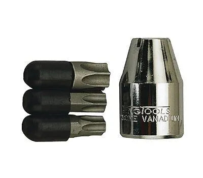 Teng Tools TX Trox Bit Set 1/2" Drive 4 Piece Set