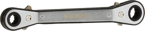 Teng Tools 681013 Rors Wrench 10x13mm - Reversible Ratcheting Ring Spanner, 25° Offset