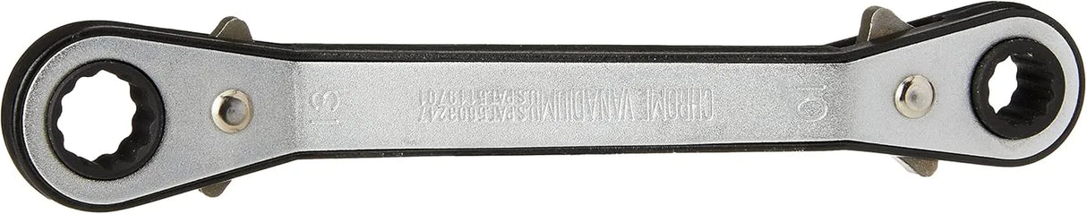 Teng Tools 681013 Rors Wrench 10x13mm - Reversible Ratcheting Ring Spanner, 25° Offset