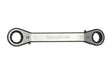 Teng Tools 682122 21 x 22mm Ratcheting Offset Ring Spanner - Double Ended, 18 Teeth, Chrome Vanadium