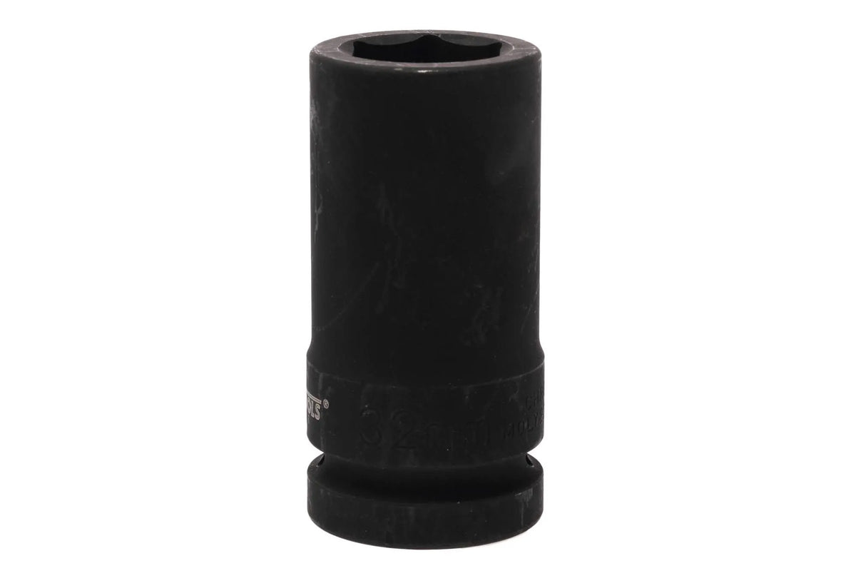 Teng Tools 910632R 32mm 1" Drive 6-Point Deep Metric Impact Socket - Chrome Molybdenum