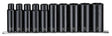 Teng Tools 10 Piece 1/2" Drive 6 Point Deep Metric Impact Socket Set 