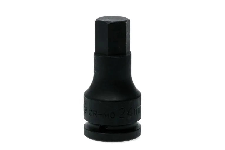Teng Tools 941524-C 3/4" Drive Impact Hex Socket Bit - 24mm, Chrome Molybdenum with Locking Pin