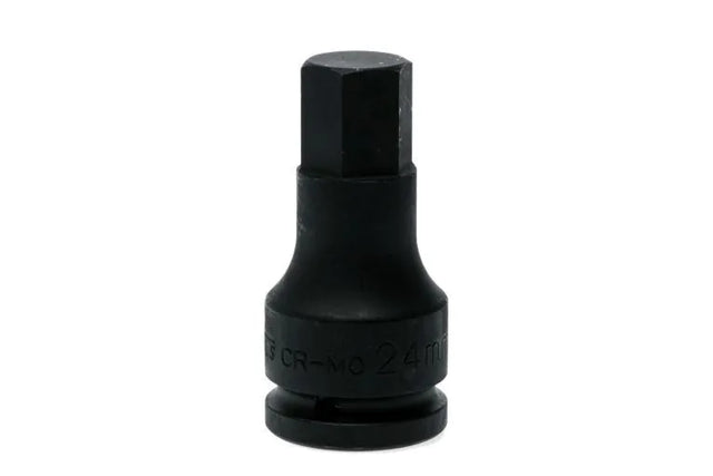 Teng Tools 941524-C 3/4" Drive Impact Hex Socket Bit - 24mm, Chrome Molybdenum with Locking Pin