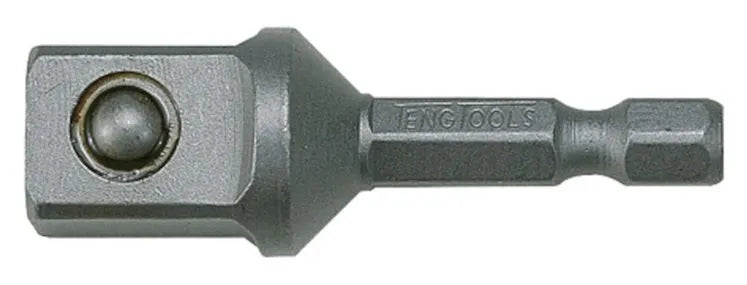 Teng Tools ACCSDA1412 50mm Bit Adaptor - 1/4" Hex to 1/2" Square