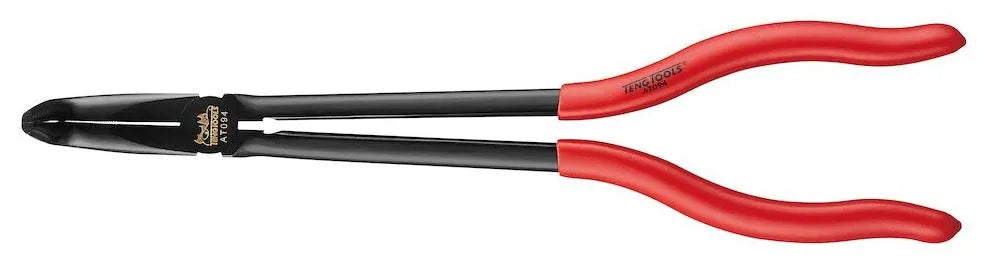 Teng Tools AT094 90° Angled Nose Long Reach Gripping Plier - 275mm, Vinyl Grip
