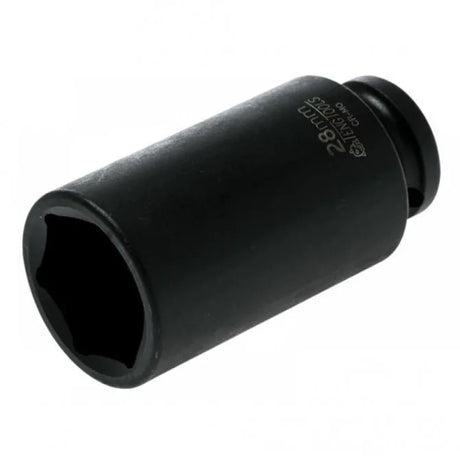 Teng Tools 920628N 28mm Deep Impact Socket - 1/2" Drive, 6-Point Hex, Chrome Molybdenum