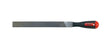 Teng Tools FLFT10 10" Flat Hand File - High Carbon Steel, 2nd Cut, Bi-Material Handle