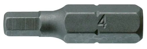 Teng Tools HEX2500303 3mm Hex Bits - 25mm Long, 1/4" Hex Drive (Pack of 3), S2 Steel