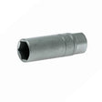 Teng Tools M120040-C 16mm 1/2″ Drive Spark Plug Socket | CrV with Rubber Insert