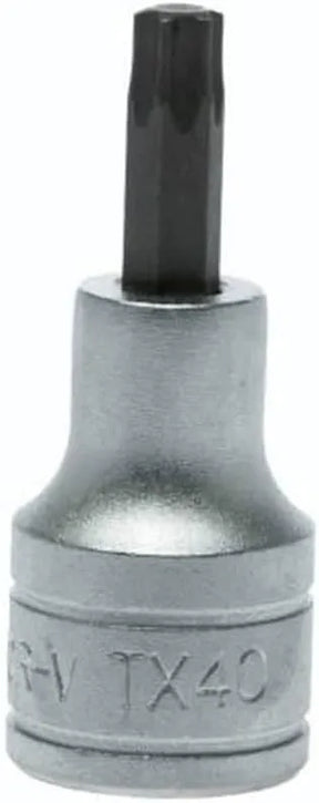 Teng Tools M121240T-C 1/2" TX40 Bit Socket with Clip – CrV S2 Steel