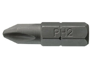 Teng Tools PH1 1/4'' Hex Drive Bit 25mm – Precision Phillips Bit PH2500103