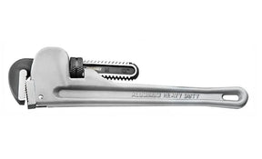 Teng Tools PWC18 Aluminium Pipe Wrench - 450mm, Lightweight Design with Steel Jaws