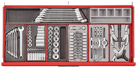 Teng Tools TCMM622N 37" Pro Cabinet TT Tool Kit - 622 Pieces, Red