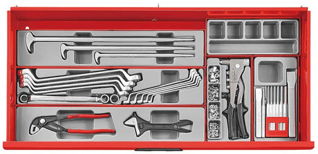 Teng Tools TCMM622N 37" Pro Cabinet TT Tool Kit - 622 Pieces, Red