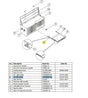 Teng Tools TCW806N‑06 Left Slider - Spare Part for TCW806N Tool Box