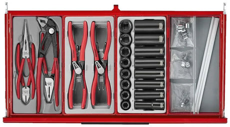 Teng Tools TKS26R753T 26" PRO35™ Stack Tool Kit 753 Pieces - Heavy-Duty 3-Tier Tool Storage for Automotive & Mechanical Professionals