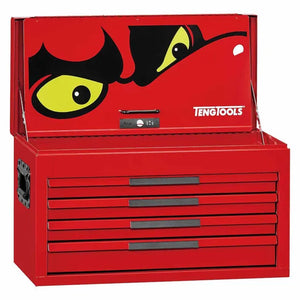 Teng Tools TST26R4 26" PRO35™ Tool Chest with 4 Drawers - Heavy-Duty Steel, Red Finish
