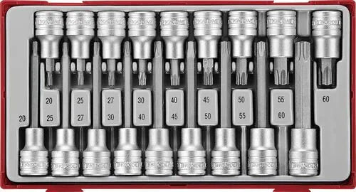 TengTool 1/2" Bit socket set 18 piece