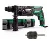 Hikoki 230v Hammer Drill + Adaptor 