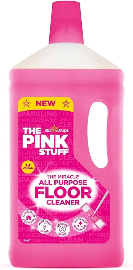 The Pink Stuff Miracle All Purpose Floor Cleaner - 1 Litre, Tough on Stains, Gentle on Floors