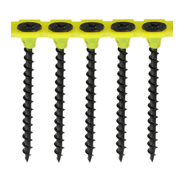 Timco Collated Drywall Screws - PH Bugle Head, Coarse Thread, Black (3.5mm x 50mm) - 1000 Screws