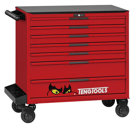 Teng Tools 37" PRO35 Roller Cabinet Tool Kit 595 Pieces Red