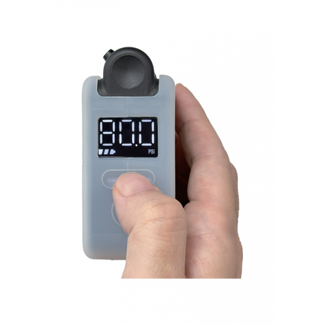 Topeak E‑Booster Digital Mini Electric Bike Pump - 120 psi / 8 bar, SmartHead Presta & Schrader