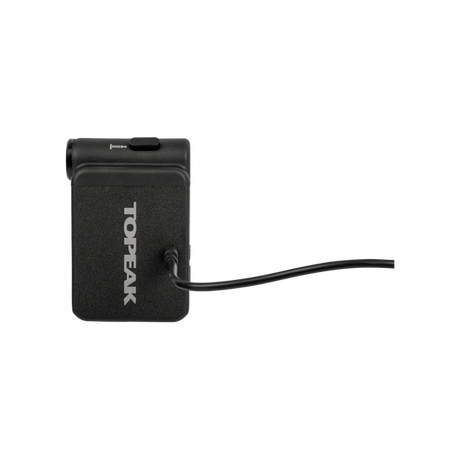 Topeak E‑Booster Digital Mini Electric Bike Pump - 120 psi / 8 bar, SmartHead Presta & Schrader