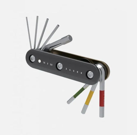 Topeak Hex Combo TT2558 - Compact Coded 4/5/6 mm Bent Allen Multitool