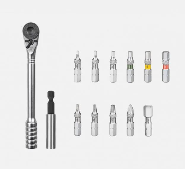 Topeak Ratchet Rocket Essential HD TT2633 - Heavy-Duty Bike Tool Kit with 15 Functions