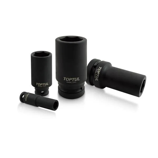 Toptul 1/2" Dr Deep Impact Socket - 14mm | 6-Point | CR-MO | Black Phosphate