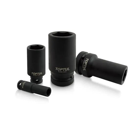 Toptul 1/2" Dr Deep Impact Socket - 14mm | 6-Point | CR-MO | Black Phosphate