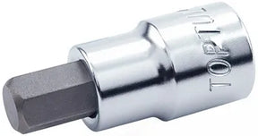 Toptul 1/2" Drive 4mm Hex Bit Socket Satin Finish - QBCDA1604