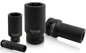 Toptul 1/2" Drive Deep 19mm Impact Socket 6pt - QKABE1619