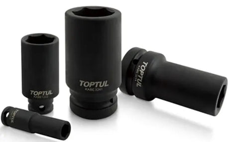 Toptul 1/2" Drive Deep Impact Socket 6pt 28mm - QKABE1628