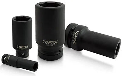 Toptul 1/2" Drive Deep Impact Socket 6pt 38mm - QKABE1638