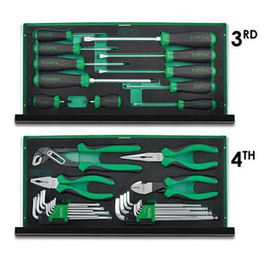 Toptul 99PCS Tool Kit QGCAZ0038 - Comprehensive Hand Tool Set with EVA Foam Trays