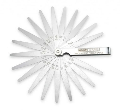 Toptul Feeler Gauge Tapered 0.05-1.00mm ICAA0020