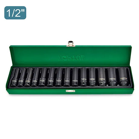 Toptul 1/2″ Dr Deep Impact Socket Set 14Pc 10-32mm
