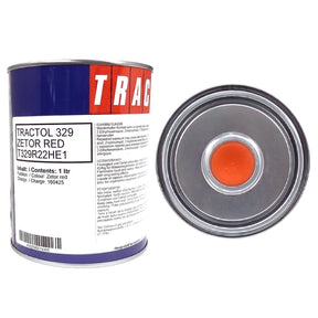 Tractol Zetor Red Paint - 1 Litre for Agricultural & Construction Equipment - Tractol 329