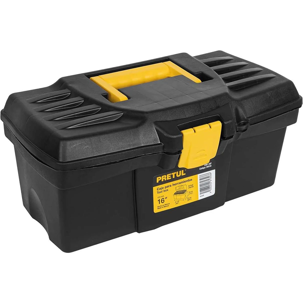Truper Pretul Plastic Tool Box 16"