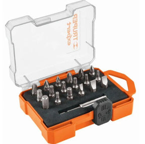 Truper 25mm Insert Bit Set 19-Piece Expert - High-Quality Bits for Precision Fastening Tasks