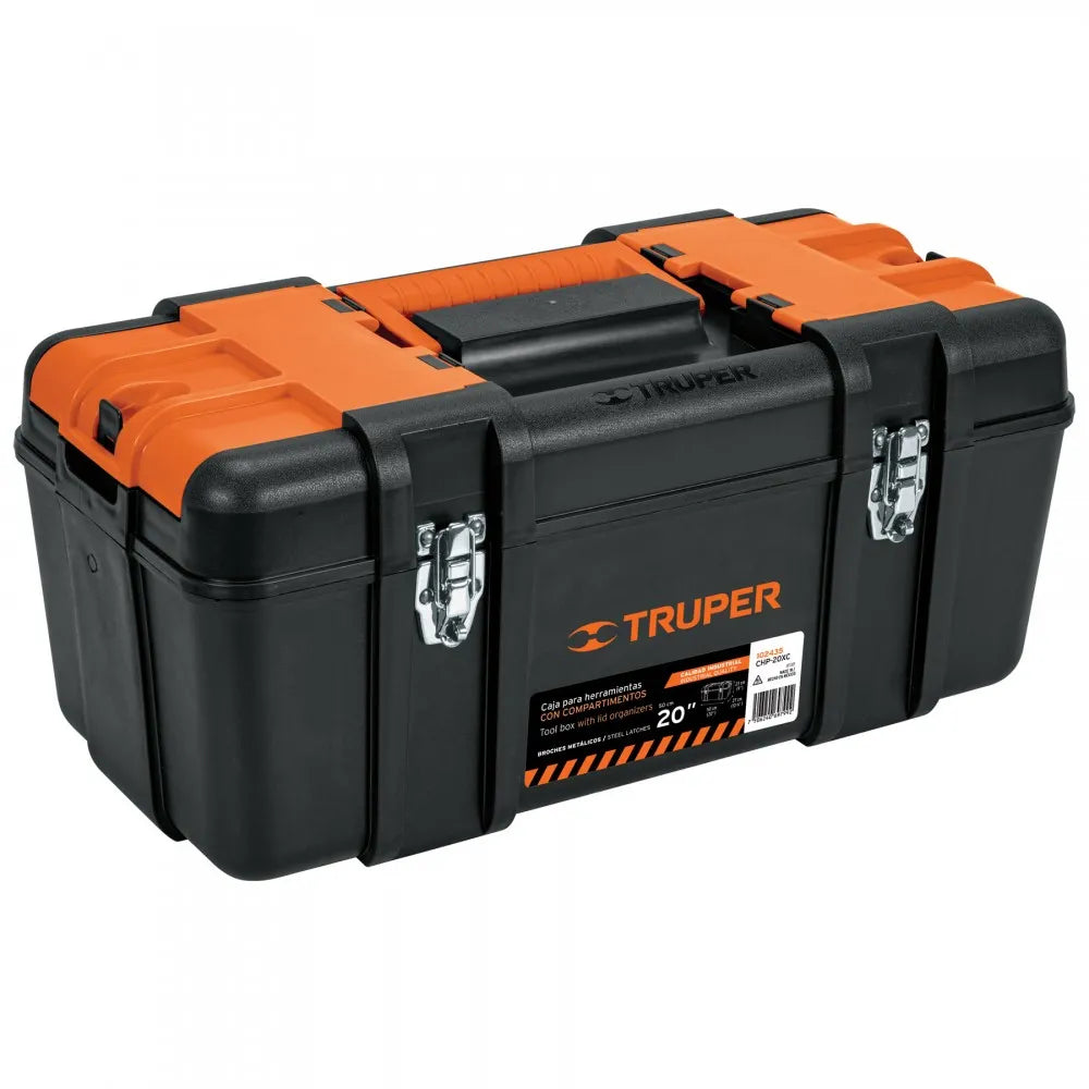 Truper 20" Tool Box with Metal Latches